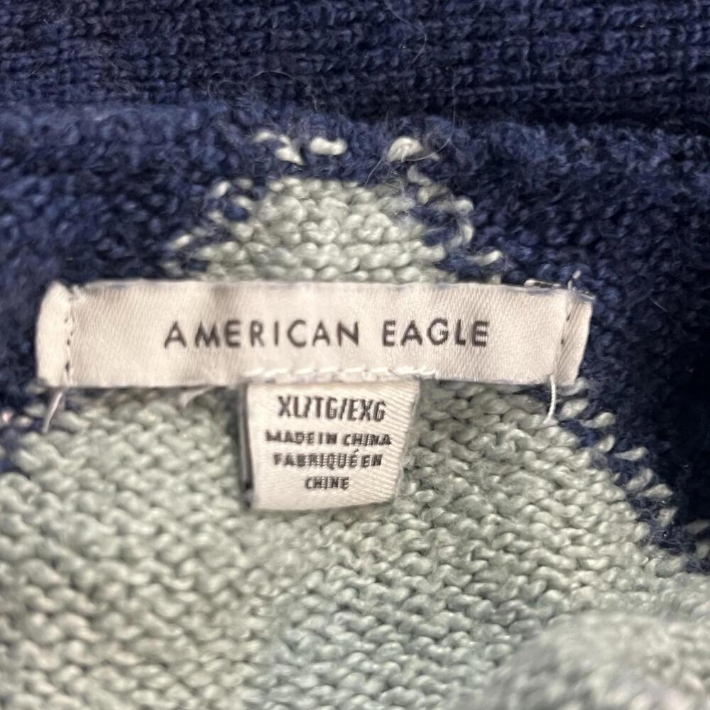 American Eagle Outfitters Argyle Cardigan Sweater - Navy, Pink, Yellow - Picture 4 of 9